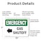 Signmission Gas Shutoff (Left Arrow) With Symbol, 10 in W x Rectangle, Plastic OS-2PACK-EM-P-710-L-10388 - alternate 5